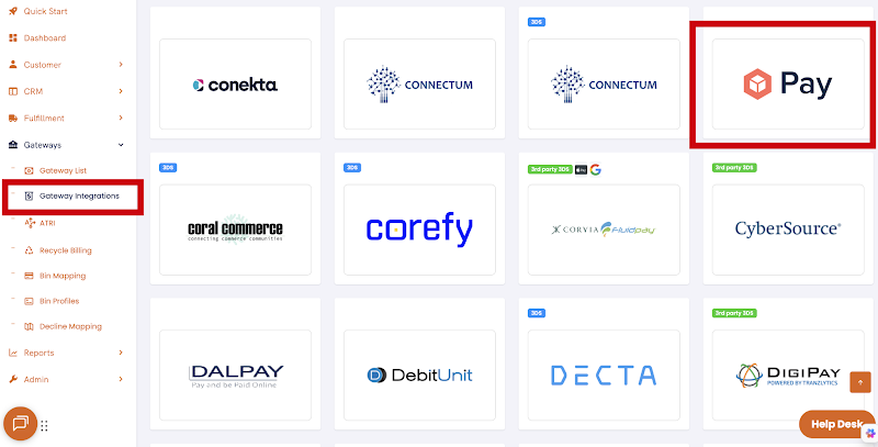 Checkout Champ Gateway Integration with ConvesioPay activated